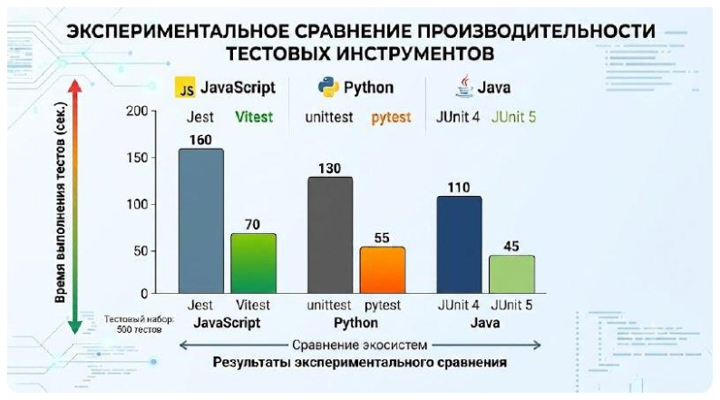 Рисунок 2 — Сравнение времени выполнения тестов
